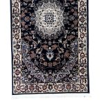 800 x 80cm Luxury Navy Persian Floral Medallion Runner Rug - Image 7