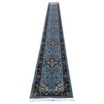 800 x 80cm Sky Blue Persian Heriz Design Long Runner Rug