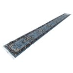 800 x 80cm Blue Persian Heriz Design Long Runner Rug - Image 2