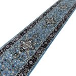 800 x 80cm Blue Persian Heriz Design Long Runner Rug - Image 4