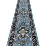800 x 80cm Blue Persian Heriz Design Long Runner Rug - Image 3