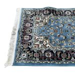 800 x 80cm Blue Persian Heriz Design Long Runner Rug - Image 7
