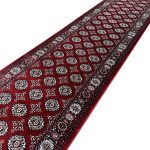 800 x 80cm Stunning Maroon Bokhara Design Runner Rug - Image 5