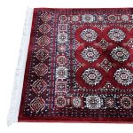 800 x 80cm Stunning Maroon Bokhara Design Runner Rug - Image 8