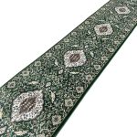 800 x 80cm Green Classic Style Long Runner Rug