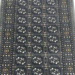 800 x 80cm Dim Grey Bokhara Design Long Runner Rug