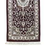 800 x 80cm Burgundy Persian Floral Medallion Long Runner Rug