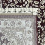 800 x 80cm Burgundy Persian Floral Medallion Long Runner Rug