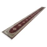 800 x 80cm Red-Beige Persian Mashhad Style Runner Rug