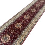 800 x 80cm Red-Beige Persian Mashhad Style Runner Rug - Image 5