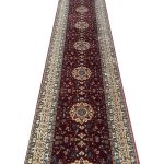 800 x 80cm Red-Beige Persian Mashhad Style Runner Rug