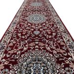 800 x 80cm Persian Red Nain Style Long Runner Rug