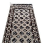 800 x 80cm Beige Bokhara Gul Persian Style Long Runner Rug - Image 6