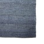 314 x 64cm Handwoven Navy Jute Runner Rug - Image 6