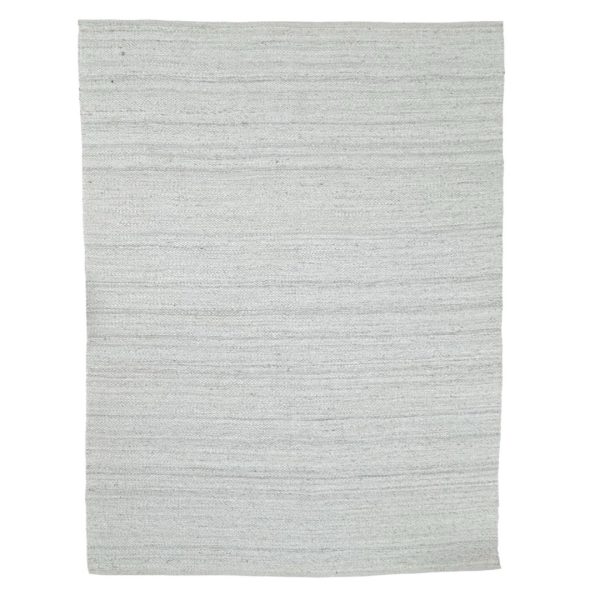 272 x 203cm Handwoven Jute Rug – Natural White Textured Design