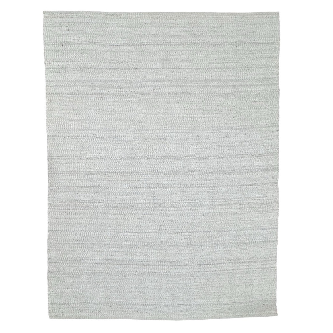 272 x 203cm Handwoven Jute Rug – Natural White Textured Design