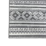 275cm x 200cm Grey & Ivory Boho Tribal Pattern Non-Slip Area Rug - Image 10