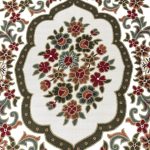 275cm x 200cm French Garden on Chocolate Brown Non-Slip Area Rug - Image 4