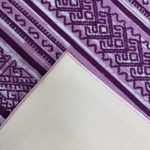 275cm x 200cm Purple & Cream Boho Tribal Pattern Non-Slip Area Rug - Image 10