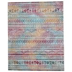 275cm x 200cm Multi-colour Boho Tribal Pattern Non-Slip Area Rug