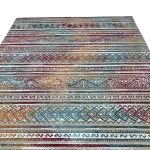 275cm x 200cm Multi-colour Boho Tribal Pattern Non-Slip Area Rug - Image 3