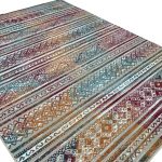 275cm x 200cm Multi-colour Boho Tribal Pattern Non-Slip Area Rug - Image 4
