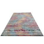 275cm x 200cm Multi-colour Boho Tribal Pattern Non-Slip Area Rug - Image 5