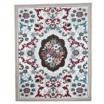200 x 275 cm Pearl Ivory French Garden Area Rug – Non-Slip Floral Traditional Mat