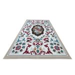 200 x 275 cm Pearl Ivory French Garden Area Rug – Non-Slip Floral Traditional Mat - Image 2
