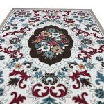 200 x 275 cm Pearl Ivory French Garden Area Rug – Non-Slip Floral Traditional Mat - Image 3