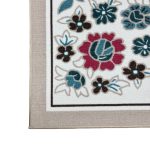 200 x 275 cm Pearl Ivory French Garden Area Rug – Non-Slip Floral Traditional Mat - Image 9