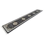 500 x 80 cm Navy Floral Medallion Runner Rug - Image 2