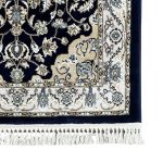 500 x 80 cm Navy Floral Medallion Runner Rug - Image 8