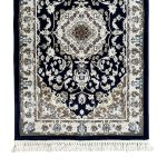 500 x 80 cm Navy & Ivory Persian Style Runner Rug - Image 5
