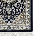 500 x 80 cm Navy & Ivory Persian Style Runner Rug - Image 7