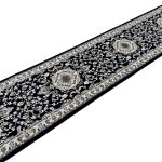 500 x 80 cm Navy & Ivory Persian Style Runner Rug - Image 2