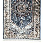 500 x 80 cm Blue Kashan Multi-Medallion Hallway Runner Rug