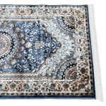 500 x 80 cm Blue Kashan Multi-Medallion Hallway Runner Rug - Image 8