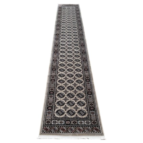 500 x 80 cm Beige Bukhara Style Runner Rug