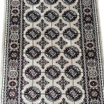 500 x 80 cm Beige Bukhara Style Runner Rug