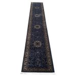 500 x 80cm Blue Oriental Medallion Design Runner Rug