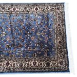500 x 80 cm Blue Oriental Medallion Design Hallway Runner Rug