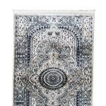 500 x 80 cm Silver Grey Vintage Persian Medallion Runner Rug - Image 6