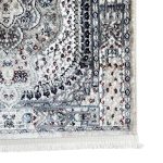 500 x 80 cm Silver Grey Vintage Persian Medallion Runner Rug - Image 8