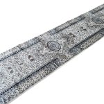 500 x 80 cm Silver Grey Vintage Persian Medallion Runner Rug - Image 4