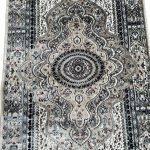 500 x 80 cm Silver Grey Vintage Persian Medallion Runner Rug - Image 5