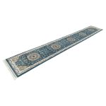 500 x 80cm Blue Persian Isfahan Design Runner Rug - Image 2