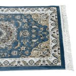 500 x 80cm Blue Persian Isfahan Design Runner Rug - Image 7