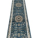 500 x 80cm Blue Persian Isfahan Design Runner Rug - Image 3