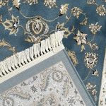 500 x 80cm Blue Persian Isfahan Design Runner Rug - Image 9